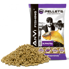 AnVi Fishing  Прикорм Pellets КРИЛЬ 5мм 1 кг.