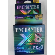 Шнур рибальський 8-жильний RUMPOL Enchanter 150-300m.0.14 мм.