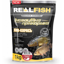 Прикормка RealFish Линь-карась Червоний хробак 1кг