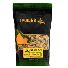 Пеллетс пилячий Squid-Krill 15 мм. 1 кг ТМ Трофей
