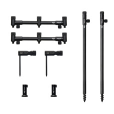 Набір стійок із буз-барами для трьох вудилищ Carp Pro Rondel 3 Rods Stand Kit