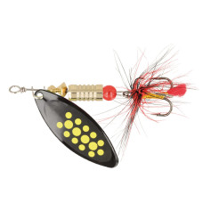 Блешня ZEOX Reactive Long №2 6г 011 Black/Yellow Dot