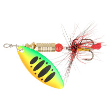Блешня ZEOX Reactive Long №2 6г 015 Fluo Tiger/Black Dot