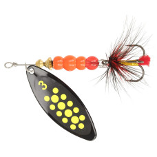 Блешня ZEOX Reactive Long №3 10г 011 Black/Yellow Dot