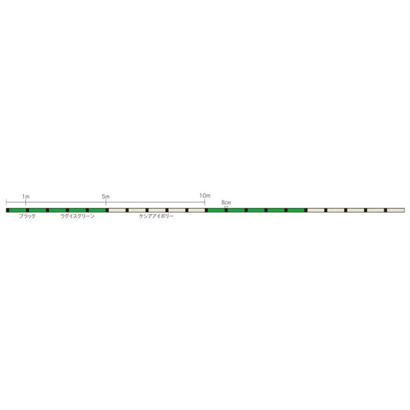 Шнур YGK X-Braid Bornrush WX8 200m (multicolor) PE #1.0 22lb/9.9kg