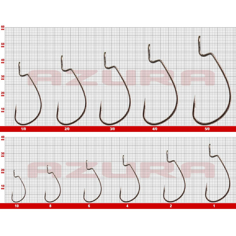 Гачки Azura Kenshin Offset Hook №2