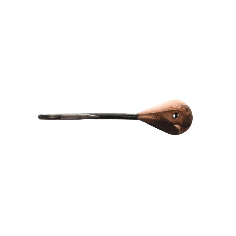 Мормишка літня паяна Короп-Крапля №17 Curved Shank BN #8 Мідь