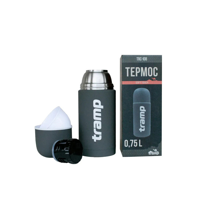 Термос Tramp Soft Touch 0,75 л сірий