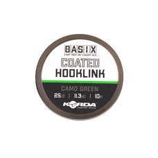 KORDA Повідковий матеріал Basix Coated Hooklink 25 lb 10 m