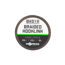 Повідковий матеріал Korda Basix Braided Hooklink Camo Green 25lb 10м