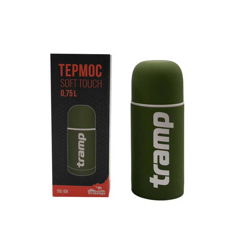 Термос Tramp Soft Touch 0,75л зелений UTRC-108-khaki
