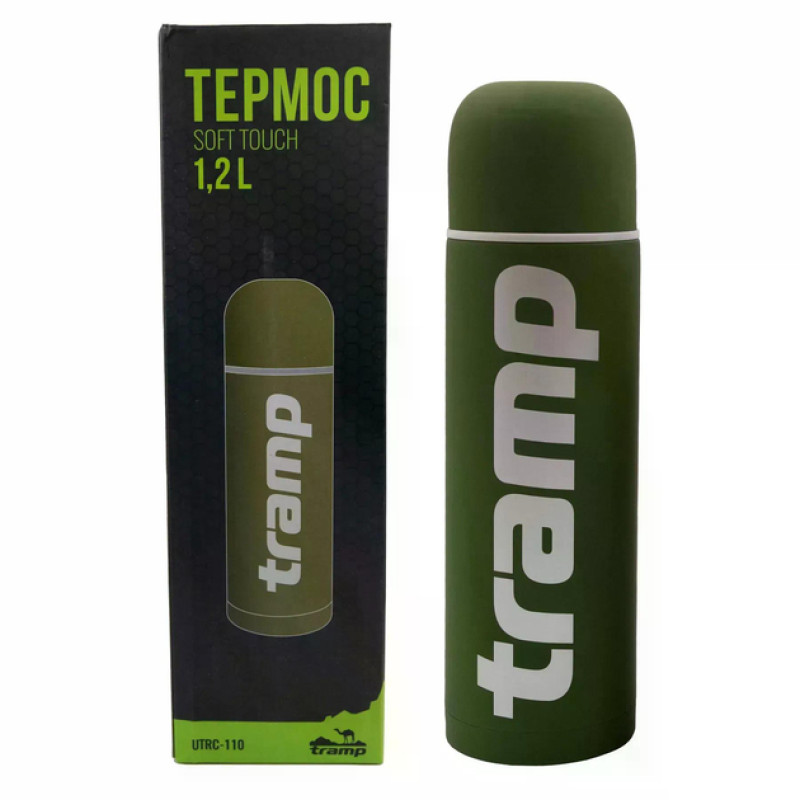 Термос Tramp Soft Touch 1.2 л  UTRC-110-khaki