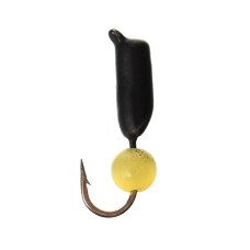 Мормишка Flagman Стовпчик + котяче око Ø2.4мм 0.48г Black Nickel