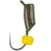 Мормишка вольфрамова Viking Fishing Rigabik+bead 0.35g 2mm Olive+Y