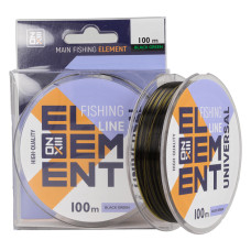 Волосінь ZEOX Element Universal Line 100м Black Green 0.185мм