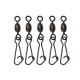 Фідерна застібка з вертлюгом Flagman Feeder Hooked Snap Link Swivels S