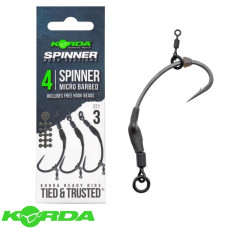 KORDA Гачок Spinner Hook Sections №4 з борідкою