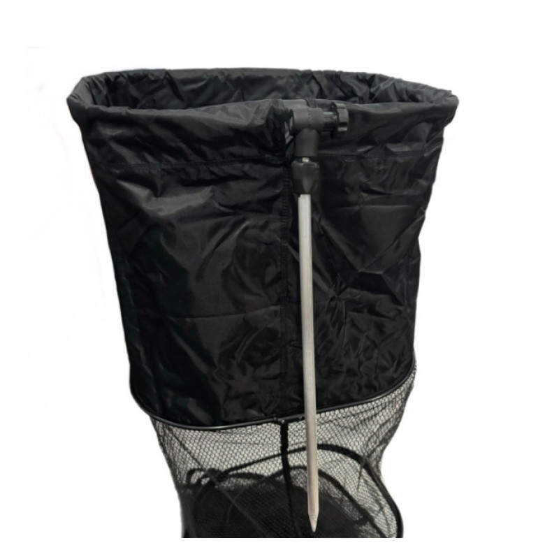 Садок Carp Line Black 2.5м чорні алюмінієві кільця, чорна прогум. сітка, різьба з регулюв. під кілок