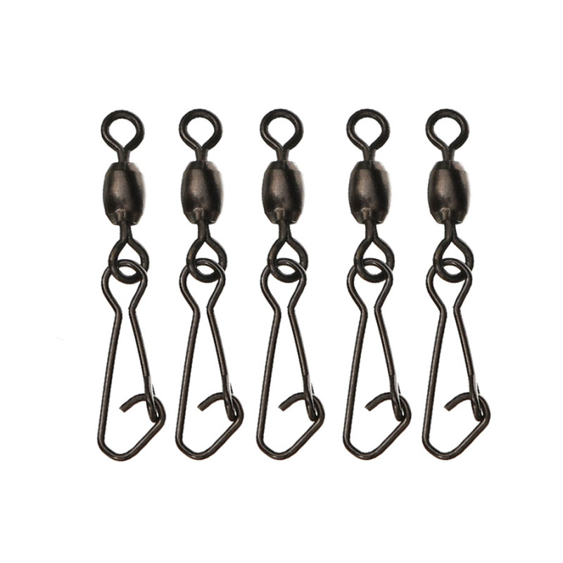 Фідерна застібка з вертлюгом Flagman Feeder Hooked Snap Link Swivels M