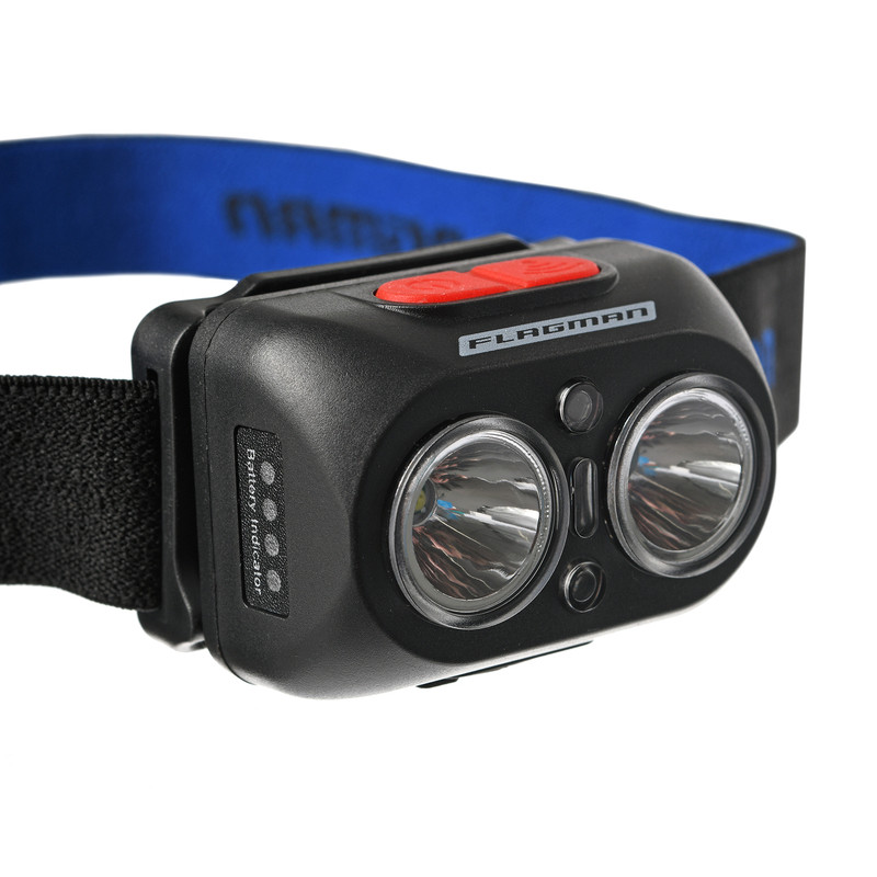 Налобний ліхтар Flagman HeadLamp White+UV (Purple)