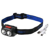 Налобний ліхтар Flagman HeadLamp White+UV (Purple)