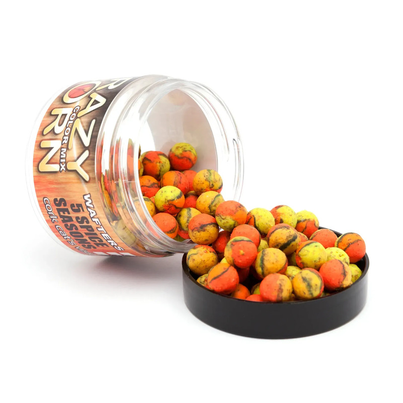 Вафтерси TRINITY BAITS Crazy corn - 5 Spice Seasons cork mix color 8мм