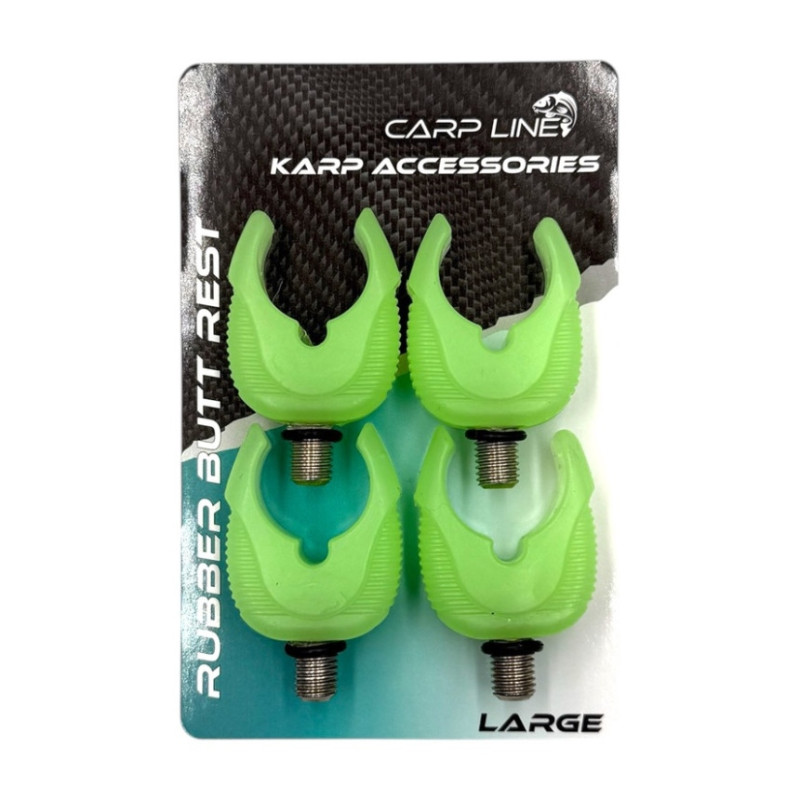 Тримач вудилища Carp Line Butt Rest Large Green 4pcs
