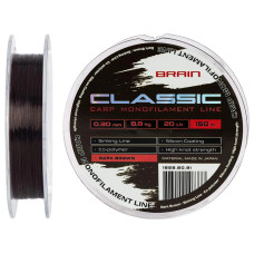 Волосінь Brain Classic Carp Line (dark brown) 150m 0.30mm 20lb 8.8kg