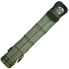 Садок Carp Line Green 2.0м жовті алюмінієві кільця, зелена прогум сітка, різьба з регулюв. під кілок