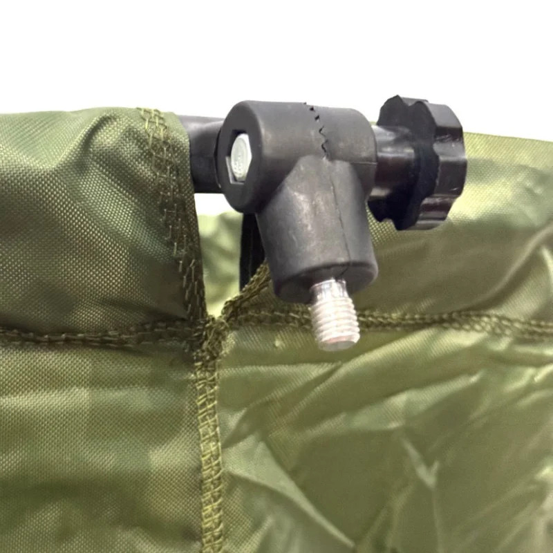 Садок Carp Line Green 2.0м жовті алюмінієві кільця, зелена прогум сітка, різьба з регулюв. під кілок