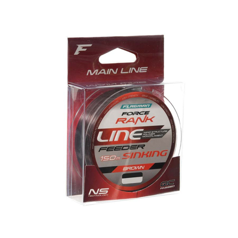 Волосінь Flagman Force Rank Feeder Main Line Dark Brown 150м 0.25мм