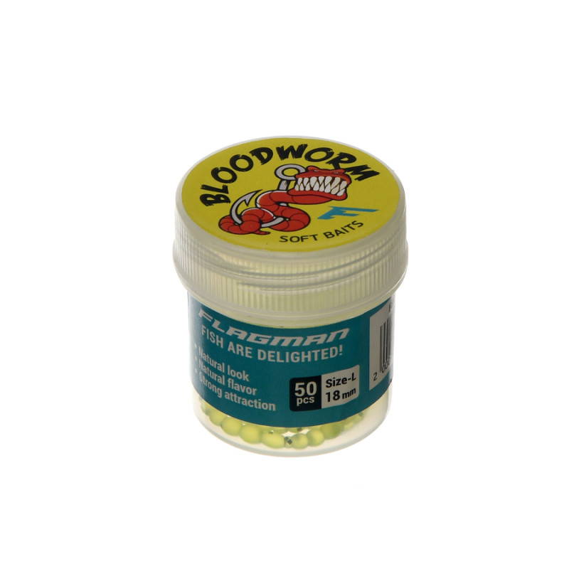 Червяк Flagman Blood Worm Chartreuse