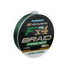 Шнур Flagman S-River PE Braid Hybrid F4 Feeder 150м Moss Green 0.18мм