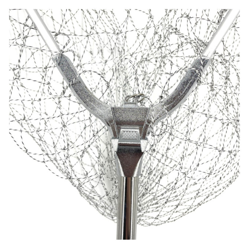 Підсак BREEZE CS-270220-XG трикутний 70см, кордова сітка, кругла металева телескоп ручка
