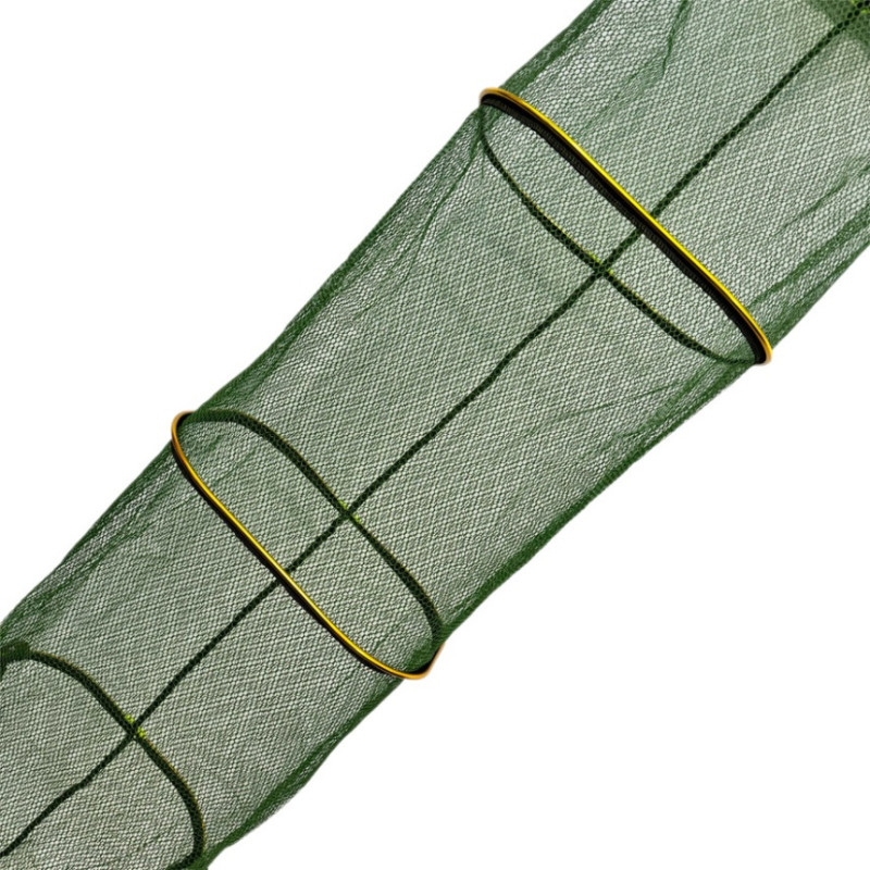 Садок Carp Line Green 2.5м жовті алюмінієві кільця, зелена прогум сітка, різьба з регулюв. під кілок