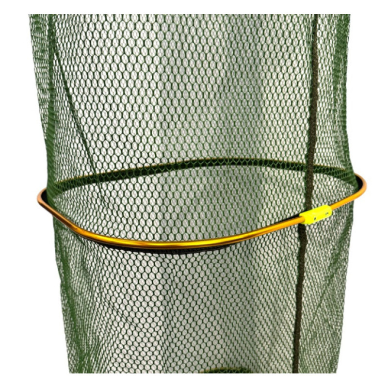 Садок Carp Line Green 3.5м жовті алюмінієві кільця, зелена прогум сітка, різьба з регулюв. під кілок