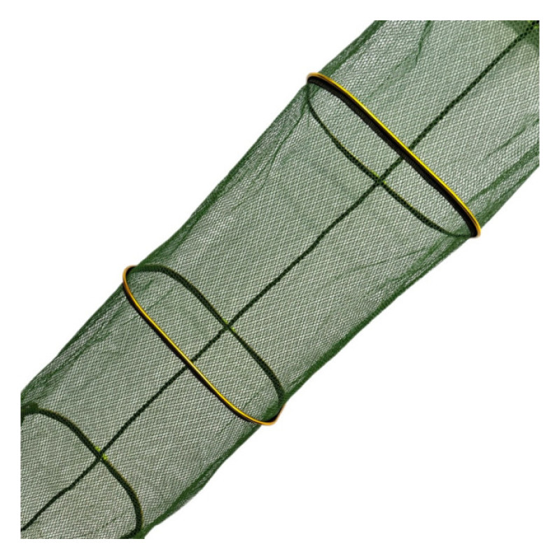 Садок Carp Line Green 3.5м жовті алюмінієві кільця, зелена прогум сітка, різьба з регулюв. під кілок