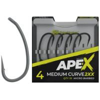 Гачок короповий RidgeMonkey Ape-X Medium Curve 2XX з борідкою #4 