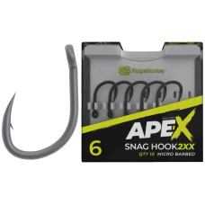 Гачок короповий RidgeMonkey Ape-X Snag Hook 2XX з борідкою #6 