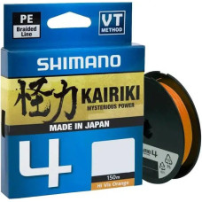Шнур Shimano Kairiki 4 PE Hi-Vis Orange 150m 0.19mm 11.6kg