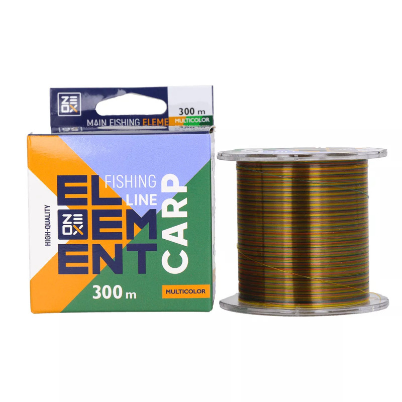 Волосінь ZEOX Element Carp 300м Multicolor 0.256мм