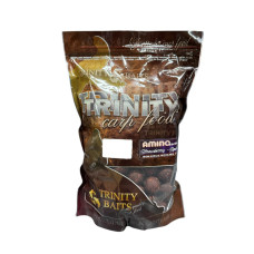 Бойли Trinity Baits прикормочні варені Amino Strawberry-Squid 18мм.1кг.
