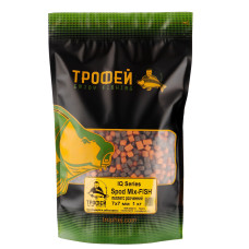 ТМ Трофей Пеллетс IQ серія розчинний "Spod Mix-Fish" 7х7 мм. 1 кг