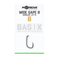 Коропоаі гачки безбороді Корда Basix Wide Gape Hook Barbless №6