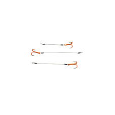 Сталевий повідець із трійником Gurza LEADER STINGER RIG ST-36 6 (5 &7 & 8,5 сm) ORuv 3 pcs.