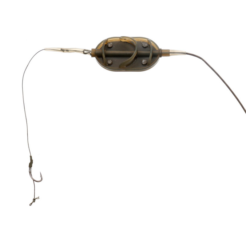 Готове оснащення на лідкорі Carp Pro Flat Method Feeder №6 40г