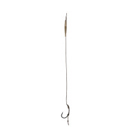 Готовий повідець Carp Pro Sinking Braid 30 lb x8 Curved Shank №6