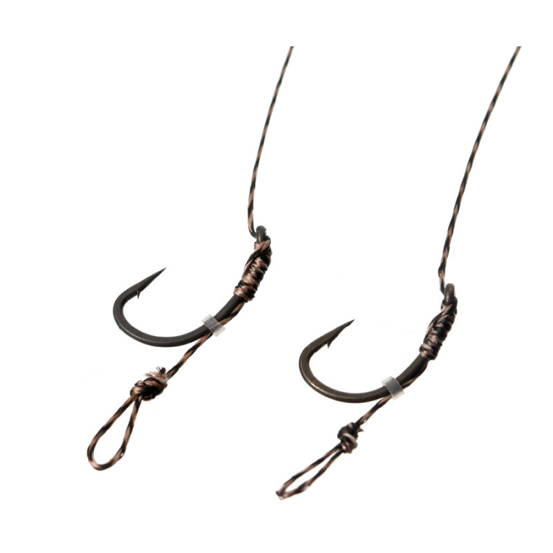 Готовий повідець Carp Pro 15см Sinking Braid 20 lb x8 PTFE Curved Shank №10