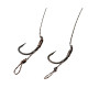 Готовий повідець Carp Pro 15см Sinking Braid 20 lb x8 PTFE Curved Shank №10