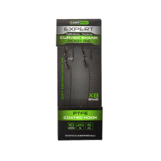Готовий повідець Carp Pro 15см Sinking Braid 20 lb x8 PTFE Curved Shank №10